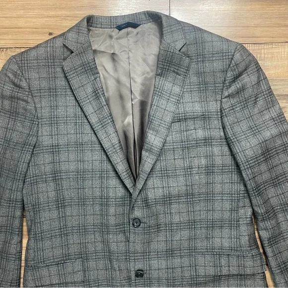 Brooks Brothers Regent E.Thomas Wool Cashmere Blend Brown Plaid Men’s Size 44L